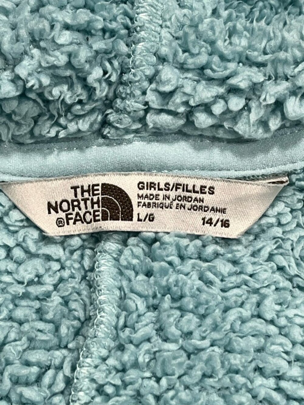 The North Face Youth Girls Campshire Crew Sage Green Size Large 14-16 Fuzzy - Picture 7 of 15